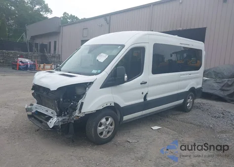 2020 Ford Transit-350 Passenger Van Xlt z USA, uszkodzony, nr VIN 1FBAX2CG9LKA95093